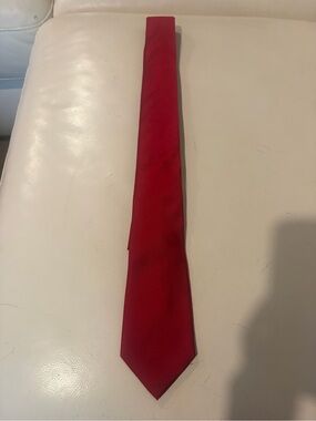 Express Solid Red Men's Neck Tie